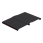 Tapa Con Bisagra a Presión Para Canaleta FiberRunner™ FR12X4BL6, de PVC Rígido, Color Negro, 1.8 m de Largo