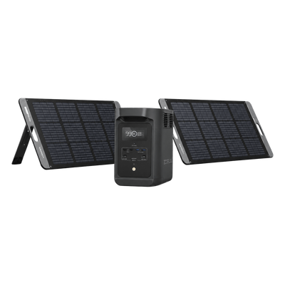 Kit de Energía Portátil / 980 Wh / Salida AC 500 W (X-Boost 650 W) / Panel Solar 200 W / Batería LiFePO4 / UPS Inteligente