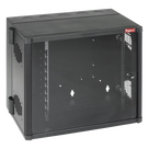Gabinete de Pared 26 UR / 19in / 700mm Ancho / 637mm Profundidad / 2.3x2.1 pies / Puerta Ventana Seguridad / Negro
