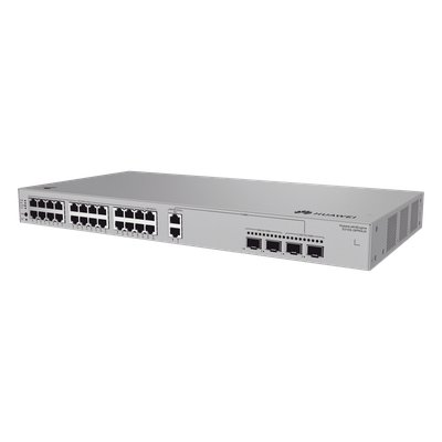 Switch Gigabit Administrable PoE Capa 3 / 24 Puertos 10/100/1000 Mbps (22 PoE) / 2 Puertos 2.5GE (PoE) combo 2 Puertos SFP 2.5GE /2 Puertos SFP+ 10GE / 400W / PoE Perpetuo / iStack / Administración
