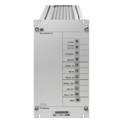 Interfaz Millennium IP para gestión de avisos y música por redes Ethernet por Streaming