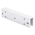 Montaje en U para Chapa Magnética / Puertas de Cristal / Espesor hasta 17 mm / Aldural Anodizado / 185×28×45 mm (7.3×1.1×1.8')
