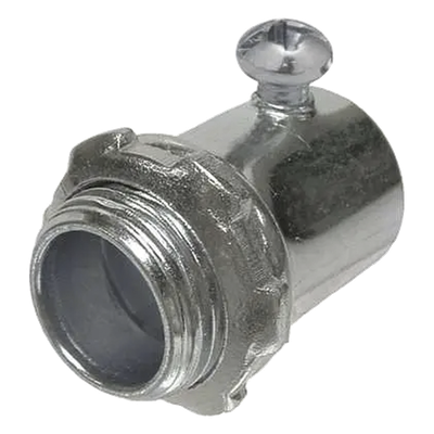 Conector de 3/4\" (19 mm) para Pared Delgada con Tornillo.