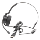 Auriculares USB / Mono / Audio HD / Micrófono Cardioide con Cancelación de Ruido / Diadema Ajustable / 58 g