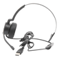 Audífonos USB de Diadema MONO con Audio HD / Micrófono con Cancelación de Ruido / Calidad para uso en Oficina