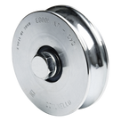 Rueda para Puerta Corrediza / 10 cm (3.9 in) / Sin Soporte / Carga 425 kg / Doble Cojinete / Acero Galvanizado