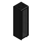 Gabinete Rack de Piso / 42U / 19 Pulgadas / Carga 1000 kg / Puerta Cristal Frontal / 600x605x1990 mm