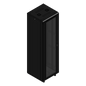 Gabinete rackeable de piso de 42U, compatible con estándar 19 pulgadas, equipado con puerta frontal de cristal para una mejor visibilidad y presentación profesional