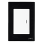 Apagador Sencillo de 10 A/ 127 Vca ~ 60 Hz / Carcasa Negra.