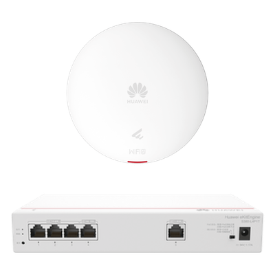Kit DEMO de Router Multi-Servicio / 1 puerto 10/100/1000 Mbps(WAN) / 4 puertos 10/100/1000 Mbps(LAN) PoE / 50W + Punto de Acceso Wi-Fi 6 / 1.775 Gbps / MU-MIMO 2x2 (2.4GH y 5GHz) / Smart Antenna má