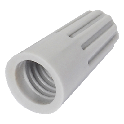 Capuchón roscable / 18 AWG / Gris / Paquete de 25 piezas.