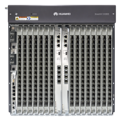 OLT GPON OptiXAccess Carrier Class con 1 tarjeta de 16 puertos GPON, 15 ranuras, 2 Fuentes de alimentación DC, 11 UR