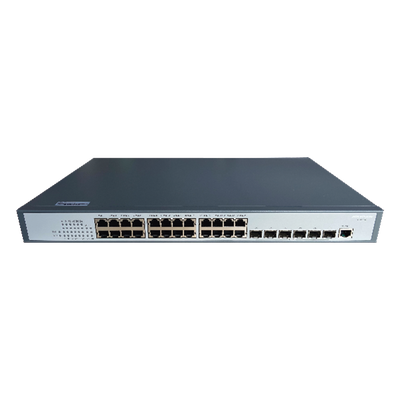 Switch Core Gigabit / Administrable Capa 3 / 24 Puertos 1000 Mbps / 6 Puertos SFP+ 10 G de Uplink / IGMP / VLAN / GRMP