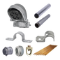 Kit de Acometida Eléctrica / Mufa 1-1/4' / Tubo Pared Gruesa 3 m (9.84 ft) / Varilla Tierra 1.5 m (4.92 ft) / 10 Piezas
