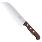 Cuchillo Santoku Wood de 17 cm, Filo con Corte Recto, Estilo Japonés