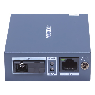 Convertidor de medios UTP/FIBRA ÓPTICA (RX) / 1000 Mbps / Monomodo / Hasta 3 KM / CONECTOR SC