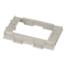 Soporte para Faceplates en Canaleta / Diseño de Dos Caras / PVC Rígido / UL94 V-0 / 69.6 x 15.24 x 110.7 mm / TIA/EIA y NEC Artículo 388
