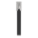 Cincho de Acero Inoxidable 316 / 521 mm (20.5 in) x 4.6 mm / Recubrimiento de Poliéster Negro / Resistente a UV / Exterior / Paquete 100 pz