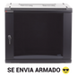 Gabinetes PRECISION, Con Puerta Perforada, de 19in, 6UR, 450mm de Profundidad, Color Negro