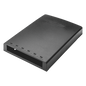 Caja de Montaje en Superficie, Con Accesorio para Resguardo de Fibra Óptica, Para 6 Módulos Mini-Com, Color Negro