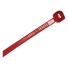 Cincho de Nylon / 4.8 x 300mm / 22 kg Tensión / Rojo / 100 pzs / -40°C a +80°C / 1.02 x 0.19 pies