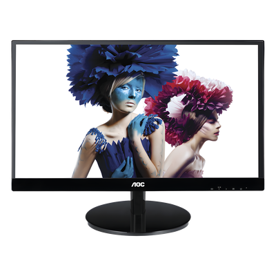 Monitor  LED de 27\", Resolución 1920 x 1080 Pixeles con Entradas de Video VGA / HDMI con MHL / Displayport. Panel IPS con Marco Esbelto y Bocinas Integradas