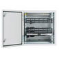 Gabinete Industrial Preconfigurado de Montaje en Pared, Fabricado en Acero Bajo en Carbono, Protección NEMA 4/4X/12 IP66, de 12 UR, Color Gris