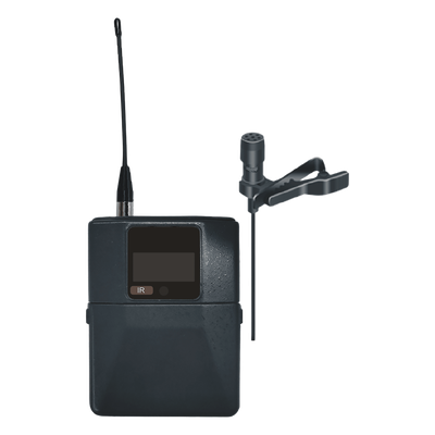 Micrófono de Solapa Digital Inalámbrico EP-59L / Condenser / Rango Frecuencia 540-590MHz y 640-690MHz / Modulación pi/4-DQPSK / Potencia Salida ≥10dBm / Autonomía >10 Horas / OLED Display / Ajuste