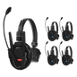 Kit Intercomunicadores Inalámbricos / Full-Duplex Simultáneo / Alcance 500 m (1640 ft) / Latencia 80 ms / AEC 2.0 / Batería 24 Hrs / USB-C / Hasta 13 Unidades