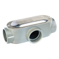 Caja Condulet tipo T de 1/2\" (12.7 mm) Incluye tapa y tornillos.