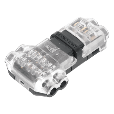 Conector en forma de T para 2 Contactos / Para una Conexión Rápida