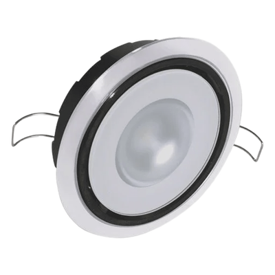 Posicionable luz led marina Mirage, emite luz color blanco cálido de 480 lúmenes, para uso interior y exterior con grado de protección IP67.