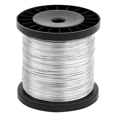 Bobina de 500 Metros (1640 Pies) / Alambre de Aluminio Reforzado / 16 AWG / Para Intemperie / Ideal para Cercas Electrificadas.