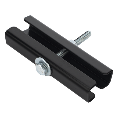 Coples para Escalera Tubular de 1.5\" de Peralte y 12\" de Ancho, Acabado con Pintura Epóxica Color Negro, Ideales para la Unión de Tramos de Escalera Tubular, Se Requieren 2 Coples por Cada Unión