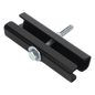 Coples para Escalera Tubular de 1.5\" de Peralte y 12\" de Ancho, Acabado con Pintura Epóxica Color Negro, Ideales para la Unión de Tramos de Escalera Tubular, Se Requieren 2 Coples por Cada Unión
