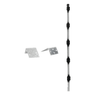Poste para Cerco Eléctrico / 1 m (3.3 ft) de Altura / 5 Aisladores de Paso / Base Multiposición / Acero Galvanizado
