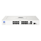 Switch PoE No Administrable / 16 Puertos 10/100 Mbps / 2 Puertos Uplink Gigabit / 1 Ranura SFP 1000 Mbps / Presupuesto PoE 180 W / Hi-PoE 60 W