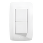 Apagador Escalera Doble de 10 A/ 127 V CA ~ 60 Hz / 1 1/2 Módulos / Color Blanco.