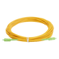 Jumper de Fibra Óptica Monomodo SC/APC - SC/APC Simplex, Color Amarillo, 15 Metros (49.21 Pies)