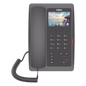 (H5W Color Negro)Teléfono IP WiFi para Hotelería, profesional de gama alta con pantalla LCD de 3.5 pulgadas a color, 6 teclas programables para servicio rápido (Hotline) PoE