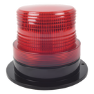 Burbuja de Señalización LED / 8 LEDs Rojos Gen III / 340 Lúmenes / 10-110 Vcd / 4 W / Patrón de Destello Ajustable / Montaje Permanente