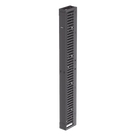 Organizador de Cables Vertical / Alta Densidad 45U / Ancho 6 in (152.4 mm) / Solo Frontal / Tapa de Acero / Rack Abierto EIA
