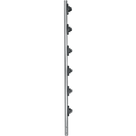 Poste de Paso para Cercas Eléctricas / Tubo de Acero Galvanizado / 6 Aisladores / Longitud 1.4 m (4.6 ft) / Diámetro 25 mm (1 in) / Sin Pintura