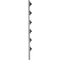 Poste de Paso para Cercas Eléctricas / Tubo de Acero Galvanizado / 6 Aisladores / Longitud 1.4 m (4.6 ft) / Diámetro 25 mm (1 in) / Sin Pintura