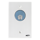 Interruptor con Llave / Acción Mantenida / SPDT 3A @ 125 VCA / Aluminio Anodizado / Montaje Superficie o Encastrado