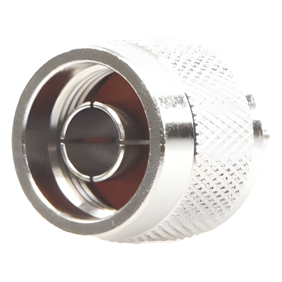 Conector N Macho de Anillo Plegable para Cables Coaxiales LP-142, LP-195, RG-58/U, RG-142/U, LMR-195, Níquel/ Oro/ Teflón.â€‹
