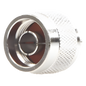 Conector N Macho de Anillo Plegable para Cables Coaxiales LP-142, LP-195, RG-58/U, RG-142/U, LMR-195, Níquel/ Oro/ Teflón.â€‹