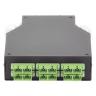 Distribuidor de Fibra Óptica / Riel DIN / 6 Acopladores SC/APC Dúplex Monomodo / Charola 24 Fusiones / 1.57 x 4.96 x 5.59 in