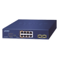 Switch PoE No Administrable de Escritorio, 2 Puertos Gigabit 802.3bt, 4 Puertos Gigabit 802.3at, 2 Puertos 10/100/1000, 2 Puertos SFP Gigabit.