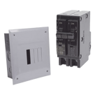 Kit Centro de Carga / 4 Espacios / 100 A / 120/240 Vca / 2 Interruptores 2 Polos 30 A / 10 kA / Sobreponer